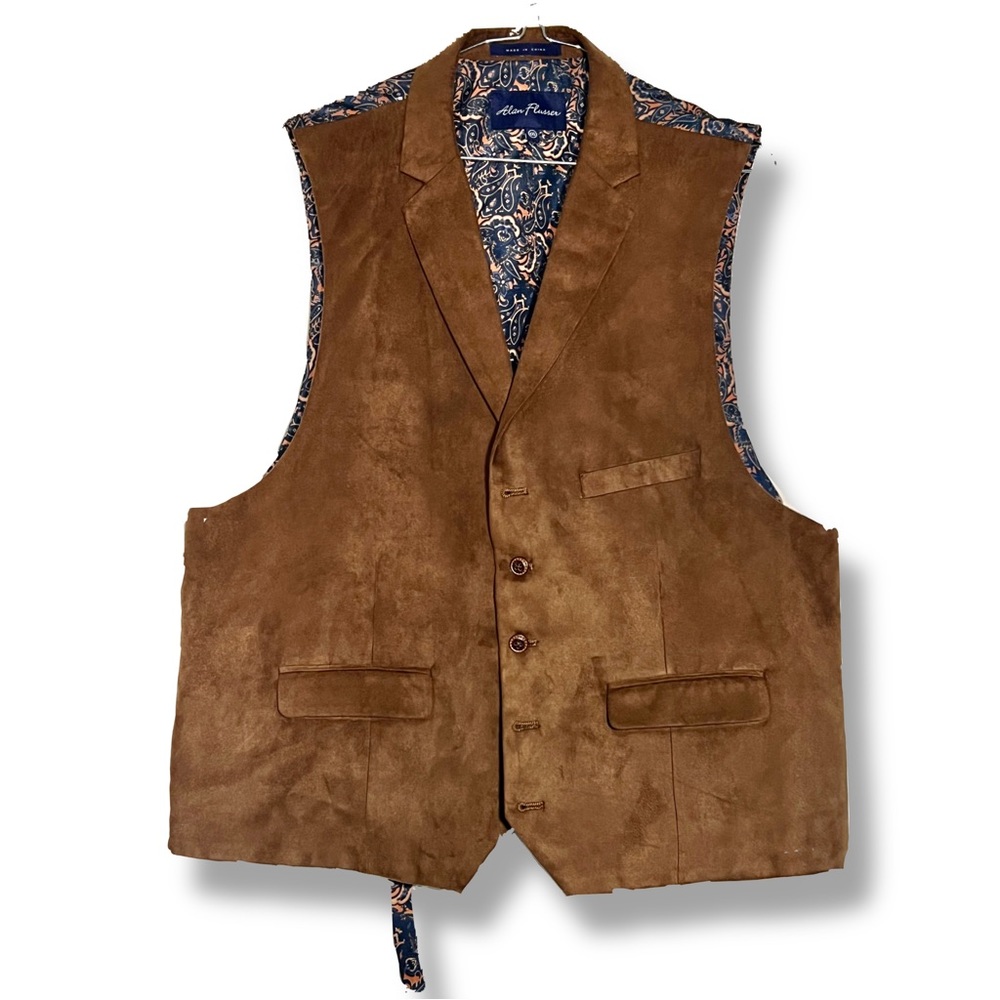Allan Flusser Front Vest Suede
